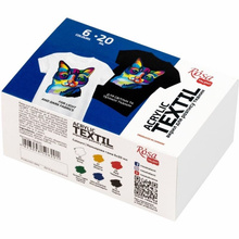 ROSA TALENT FARBY DO TKANIN 6 KOLORÓW X 20 ML