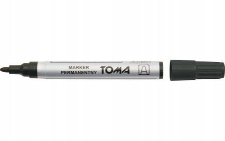 Toma TO-090-32 Marker permanentny CZARNY okrągły