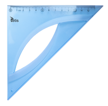 EKIERKA RÓWNORAMIENNA NIEBIESKA 13CM
