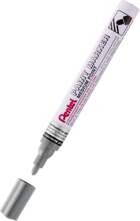 Marker zdobniczy aluminiowa obudowa szary Pentel