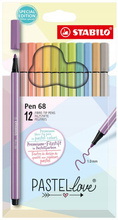 CIENKOPIS STABILO PEN 68 PASTELLOVE WALET 12 SZT