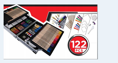Zestaw Simply Art 122 elementy w walizce