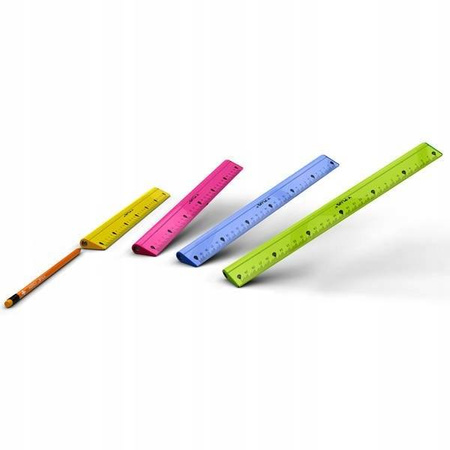 Y-Plus Zestaw linijka gumka temperówka ołówek