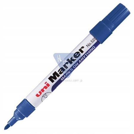 Uni marker permanentny NO-520F niebieski okrągły