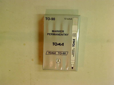 Toma TO-090-22 Marker permanentny CZERWONY okrągły