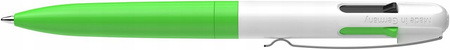 DŁUGOPIS SCHNEIDER TAKE 4 Neon, M, 4 kolory wkładu, zielono-biały