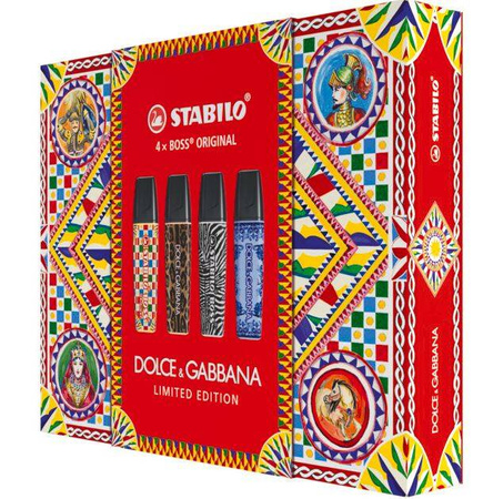 Zestaw Textmarkerów STABILO X DOLCE&GABBANA 4sztuki