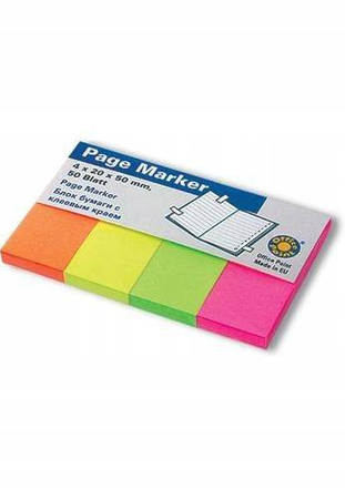 Zakładki indeksujące pastelowe (4x50) Koh I Noor