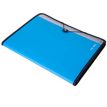 TECZKA Z GUMKĄ DELI A4 7-PRZEGRÓDEK SERIA RIO NIEBIESKA