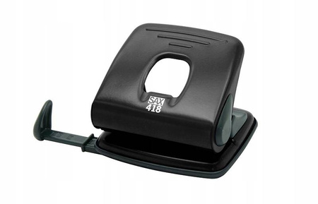 Dziurkacz SAX418 do 25 kartek czarny biurowy