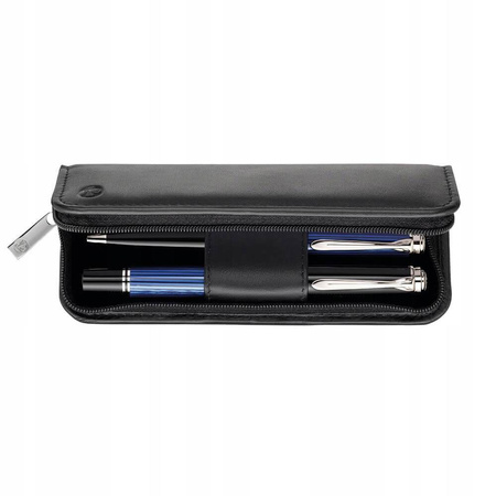 Skórzane etui Pelikan TGX2N 2 elementy Czarne