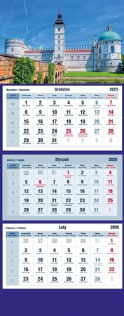Kalendarz trójdzielny 2026^