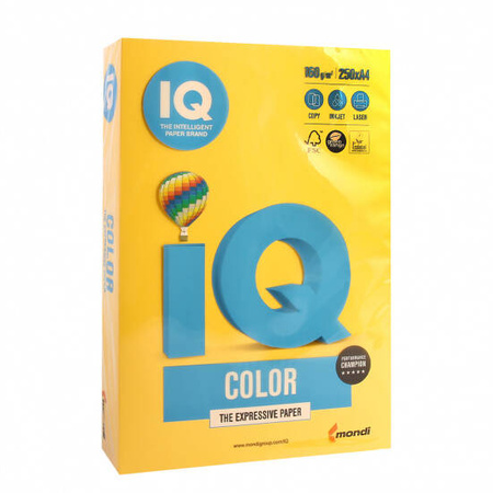 IQ PAP.KS.KOL.C.ŻÓŁTY A4/160GR