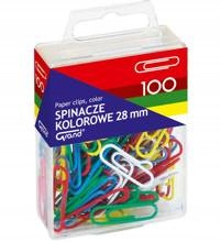 Spinacz kolorowy 100 szt. GRAND plastikowe pudełko