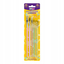 PĘDZLE STRIGO PASTELOWE 6 szt