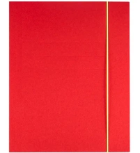 Teczka z gumką A4 KREATIV czerwona