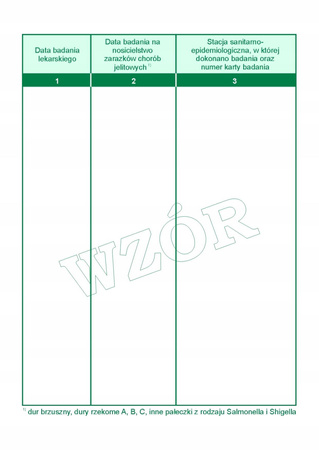 Pracownicza książeczka zdrowia Typograf 02065