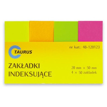 ZAKŁADKI INDEKSUJĄCE TAURUS 20/50 50kart.