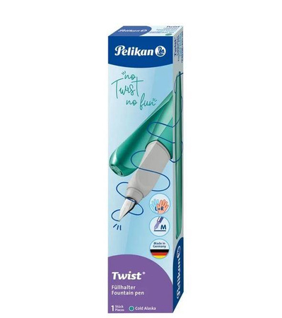 Pióro wieczne na naboje Pelikan Twist Cold Alaska