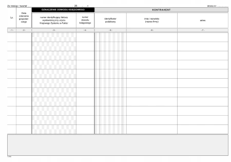 Podatkowa księga przychodów i rozchodów A4 Michalczyk i Prokop