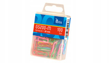 Spinacze biurowe Tetis GS200 28 mm 100szt KOLOROWE