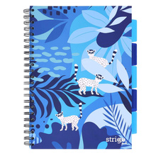 Kołozeszyt STRIGO PADS Project Book A4 kratka Jungla niebieski