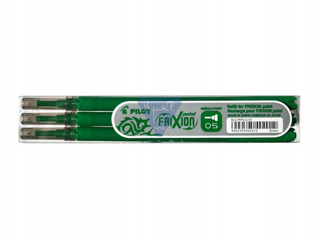 Wkłady Frixion Point 3szt ZIELONE