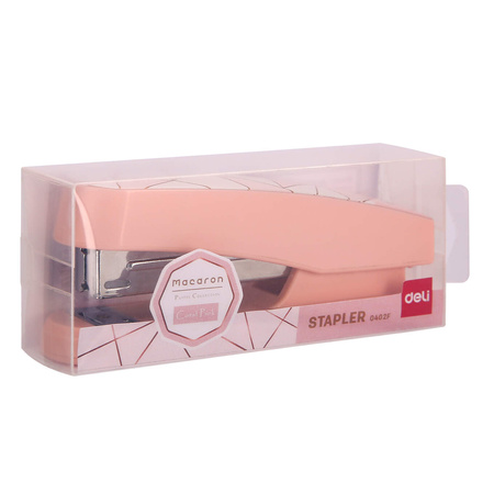 ZSZYWACZ DELI DO 25 KARTEK, 24/6 & 26/6 SERIA MACARON RÓŻOWY