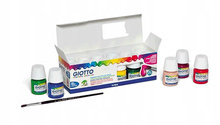 Farby tempera Giotto 25 ml x 12 kolorów + pędzelek