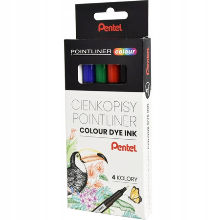 CIENKOPIS PENTEL POINTLINER COLOUR KPL 4
