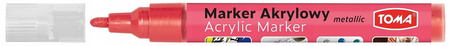MARKER AKRYLOWY TOMA 402 METALICZNY CZERWONY