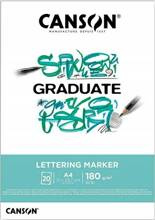 Blok_Rys. Canson Graduate Lettering Marker A4 180g 20A FILA