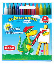 Kredki Toma TO-558 świecowe Zębozaurus 12 kolorów
