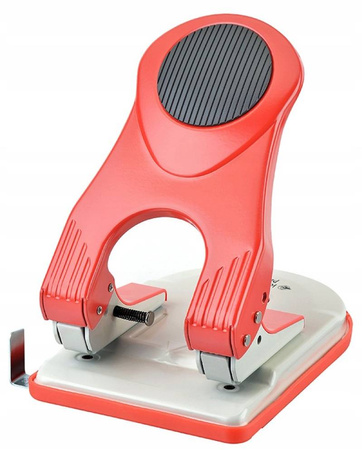 Dziurkacz Perfo 60 do 60 kartek czerwony biurowy