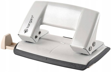 Dziurkacz do 10 kartek metalowy biały biurowy