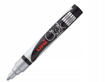 Uni marker kredowy PWE-5M srebrny
