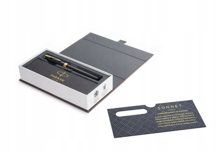 Pióro wieczne Sonnet Black Lacquer GT stalówka F