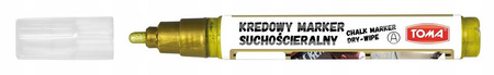 Marker kredowy suchościeralny TOMA - Złoty 4.5mm