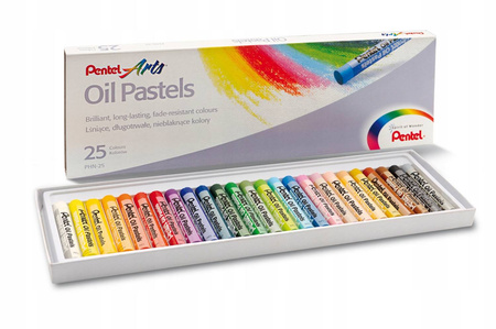 Kredki pastele olejne PENTEL PHN-25 25 kolorów