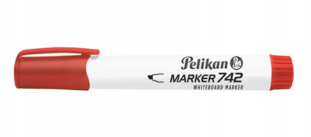 Marker suchościeralny Pelikan 742 Płaski Czerwony