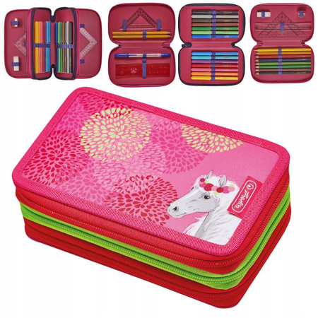 Herlitz Piórnik potrójny Bloomy Horse