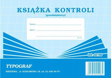 Książka kontroli przedsiębiorcy Typograf A5