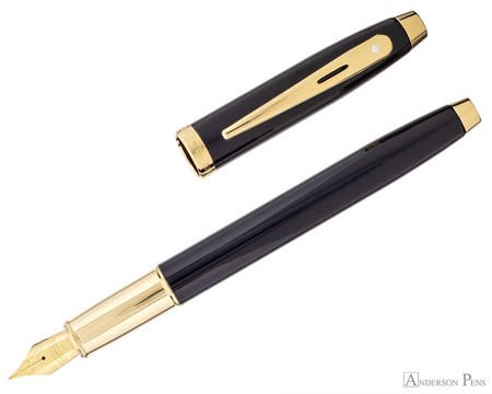 Sheaffer pióro wieczne 100 czarny lak+ złocenia