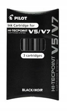 NABOJE DO CIENKOPISU V5 CARTRIDGE SYSTEM3SZT CZARN