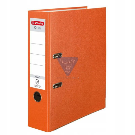 Herlitz Segregator Q.file 8 cm Pomarańczowy