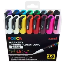 Zestaw markerów POSCA PC-3m 16 kolorów