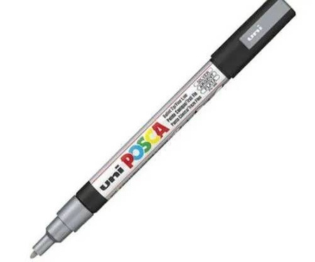 MARKER UNI POSCA PC-3M SREBRNY NR 26