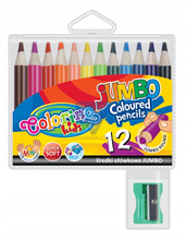 Kredki ołówkowe okrągłe Jumbo 12 kol. Colorino