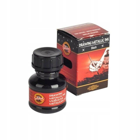 Tusz kreślarski metalik 20 g czarny Koh I Noor