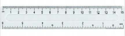 Linijka Fiorello plastikowa 15 cm GR-801